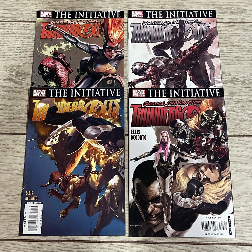 Marvel Thunderbolt 4 Comic Book Lot 2007 The Initiative 112 113 114 115